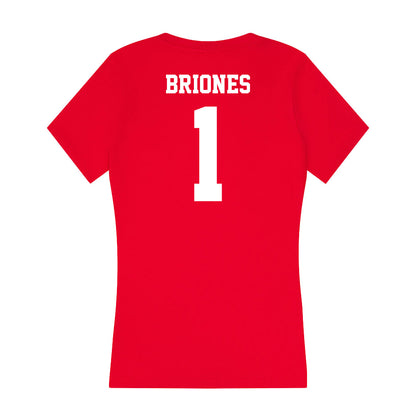 New Mexico - NCAA Softball : Gabrielle Briones - Women's V-Neck T-Shirt-1