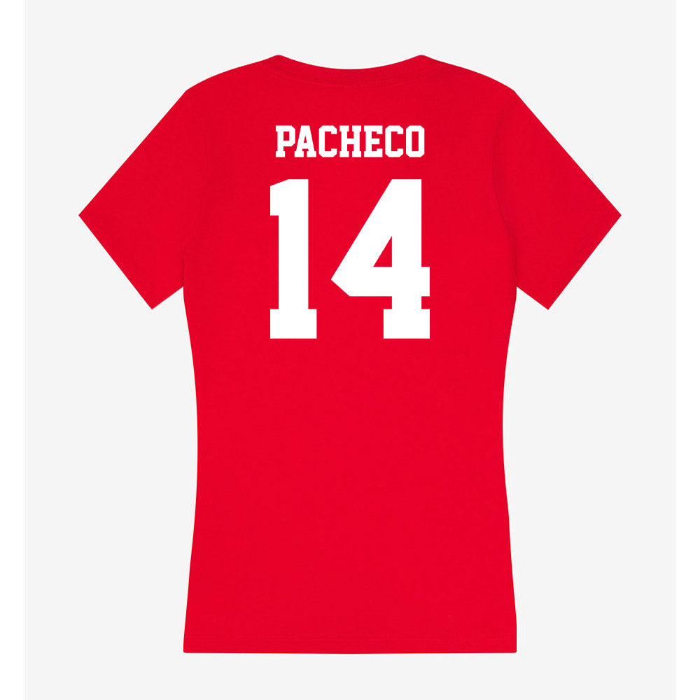 New Mexico - NCAA Softball : Mya Pacheco - Women's V-Neck T-Shirt-1