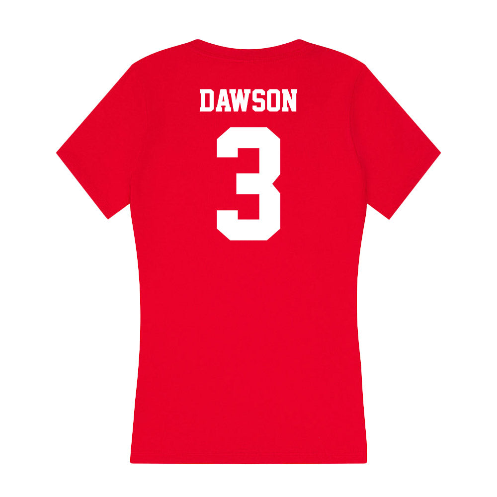 New Mexico - NCAA Softball : Ella Dawson - Women's V-Neck T-Shirt-1