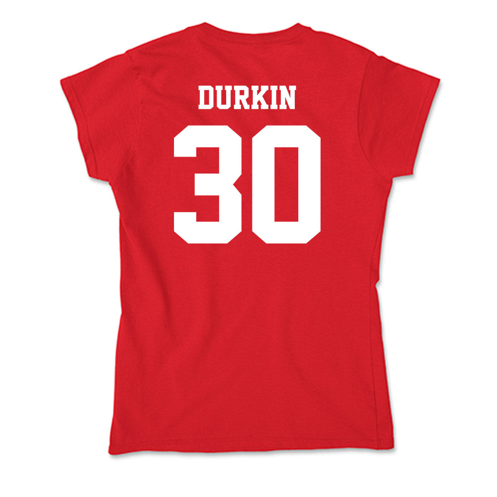 New Mexico - NCAA Football : Brendan Durkin - Soft Style Women’s T-Shirt-1