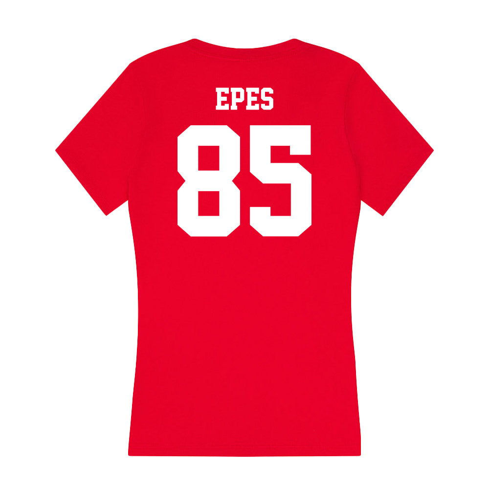 New Mexico - NCAA Football : Jackson Epes - Women's V-Neck T-Shirt-1