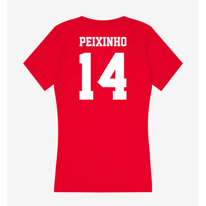New Mexico - NCAA Women's Basketball : Leonor Peixinho - Women's V-Neck T-Shirt-1