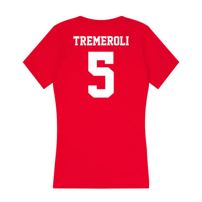 New Mexico - NCAA Women's Volleyball : Amanda Tremeroli - Women's V-Neck T-Shirt-1