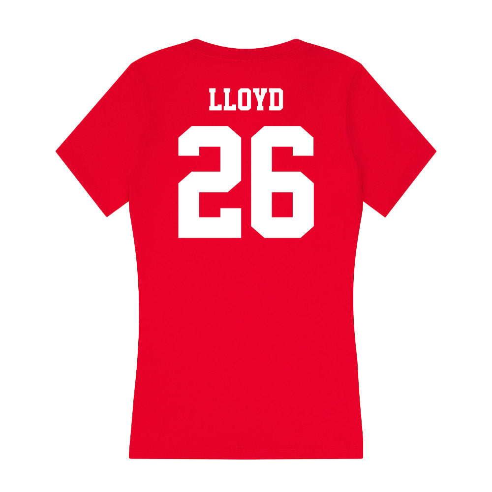 New Mexico - NCAA Softball : Jasmyn Lloyd - Women's V-Neck T-Shirt-1