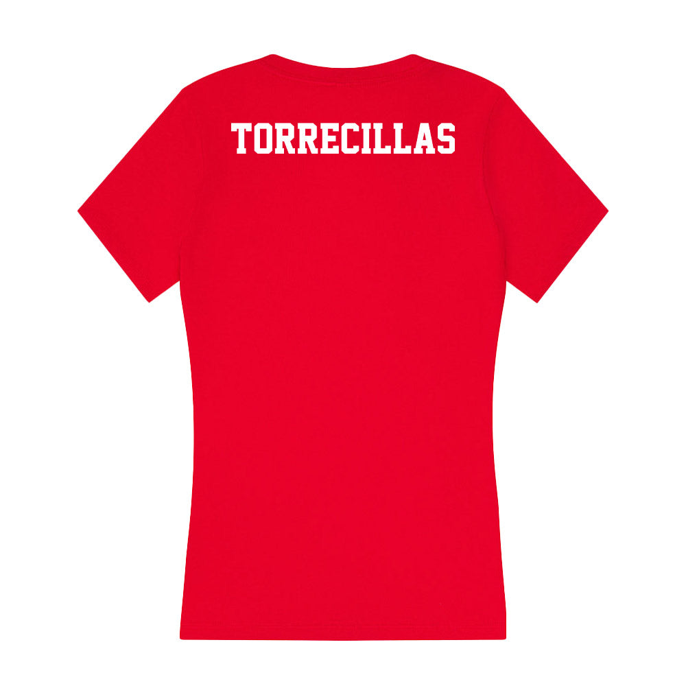 New Mexico - NCAA Women's Cross Country : Mia Torrecillas - Women's V-Neck T-Shirt-1