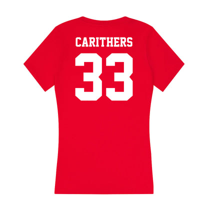 New Mexico - NCAA Softball : Sydney Carithers - Women's V-Neck T-Shirt-1