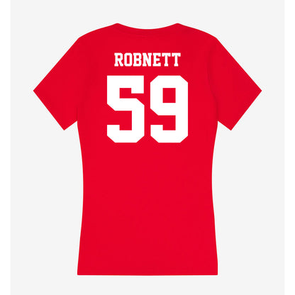 New Mexico - NCAA Football : Kaden Robnett - Women's V-Neck T-Shirt-1