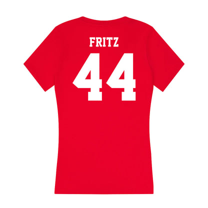 New Mexico - NCAA Softball : Natalie Fritz - Women's V-Neck T-Shirt-1