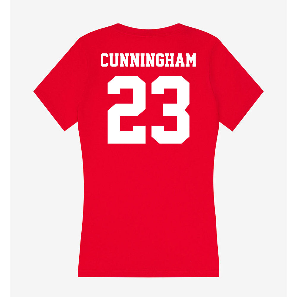 New Mexico - NCAA Baseball : Ty Cunningham - Women's V-Neck T-Shirt-1