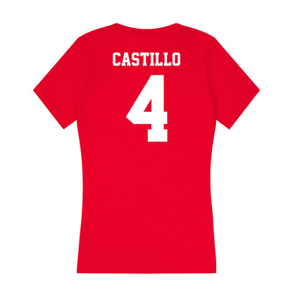 New Mexico - NCAA Softball : Ava Castillo - Women's V-Neck T-Shirt-1