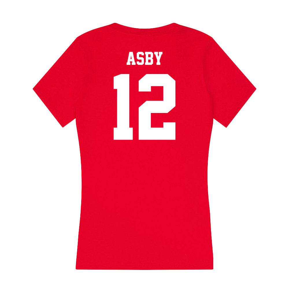 New Mexico - NCAA Baseball : Will Asby - Women's V-Neck T-Shirt-1