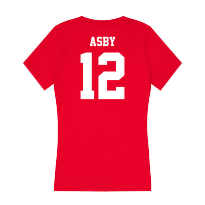 New Mexico - NCAA Baseball : Will Asby - Women's V-Neck T-Shirt-1