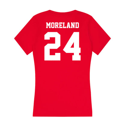 New Mexico - NCAA Women's Basketball : Amhyia Moreland - Women's V-Neck T-Shirt-1