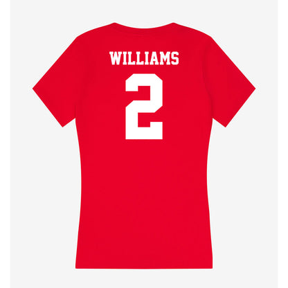 New Mexico - NCAA Football : Abraham Williams - Women's V-Neck T-Shirt-1