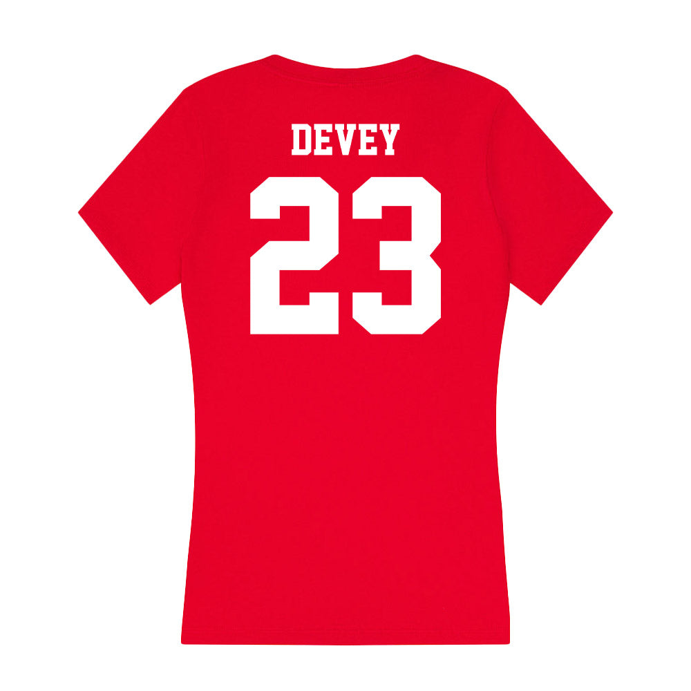 New Mexico - NCAA Women's Soccer : Presley Devey - Women's V-Neck T-Shirt-1