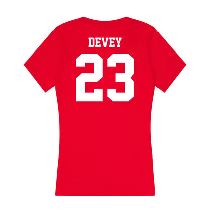 New Mexico - NCAA Women's Soccer : Presley Devey - Women's V-Neck T-Shirt-1