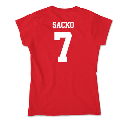 New Mexico - NCAA Men's Basketball : Ibrahima Sacko - Soft Style Women’s T-Shirt-1