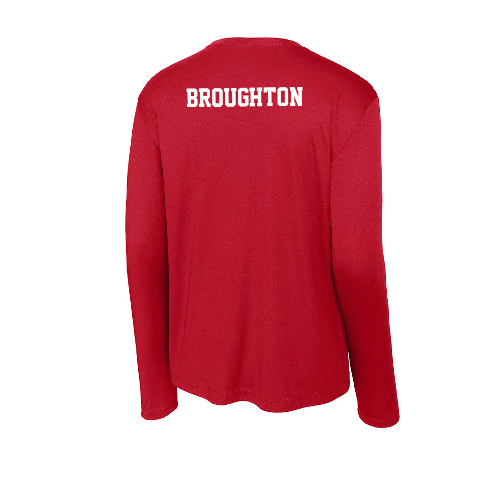 New Mexico - NCAA Women's Swimming & Diving : Ellie Broughton - Activewear Long Sleeve T-Shirt-1