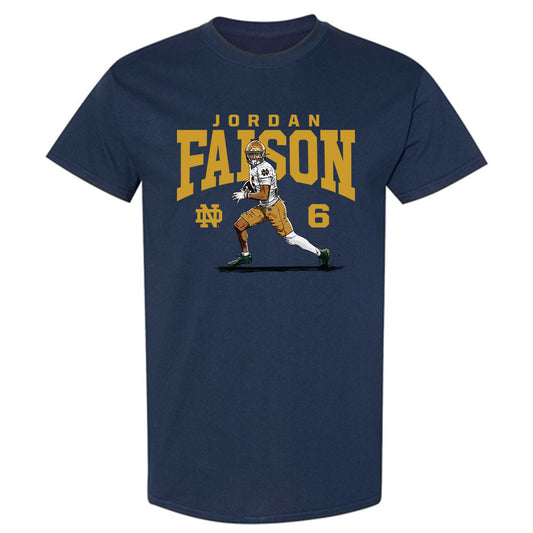 Notre Dame - NCAA Football : Jordan Faison - T-Shirt-0