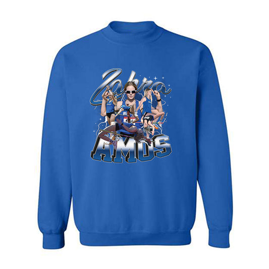 Buffalo - NCAA Women's Track & Field : Zahra Amos - Player Collage Crewneck Sweatshirt-0