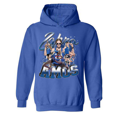 Buffalo - NCAA Women's Track & Field : Zahra Amos - Player Collage Hooded Sweatshirt-0