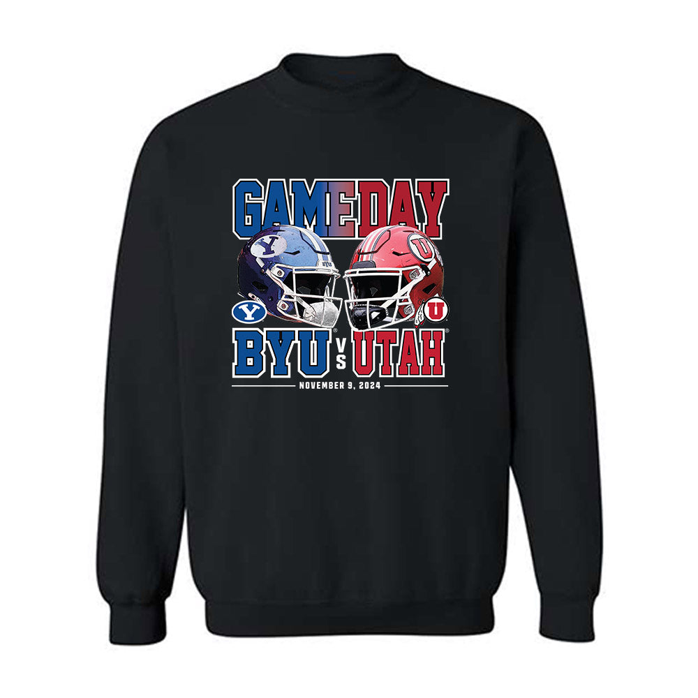 Utah - NCAA Football : Utah v BYU Rivalry Crewneck Sweatshirt-0