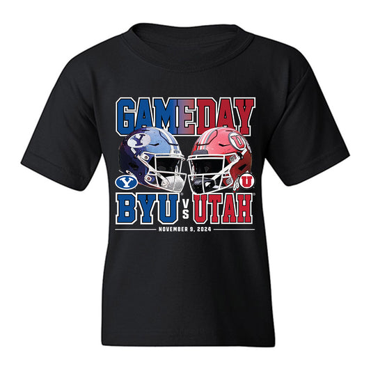 Utah - NCAA Football : Utah v BYU Rivalry Youth T-Shirt-0