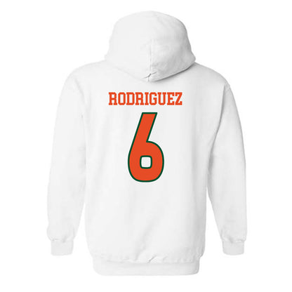 Miami - NCAA Women's Volleyball : Ariana Rodriguez - Replica Shersey Hooded Sweatshirt