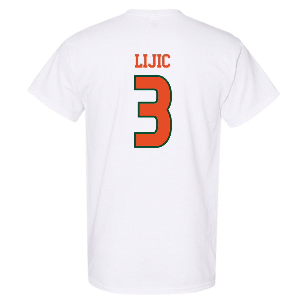 Miami - NCAA Women's Volleyball : Kate Lijic - Replica Shersey T-Shirt-1