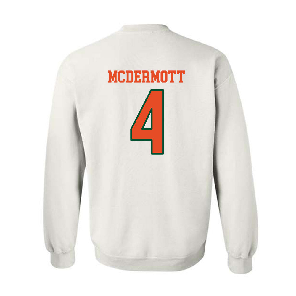 Miami - Women's Volleyball Alumni : Brooke McDermott - Replica Shersey Crewneck Sweatshirt