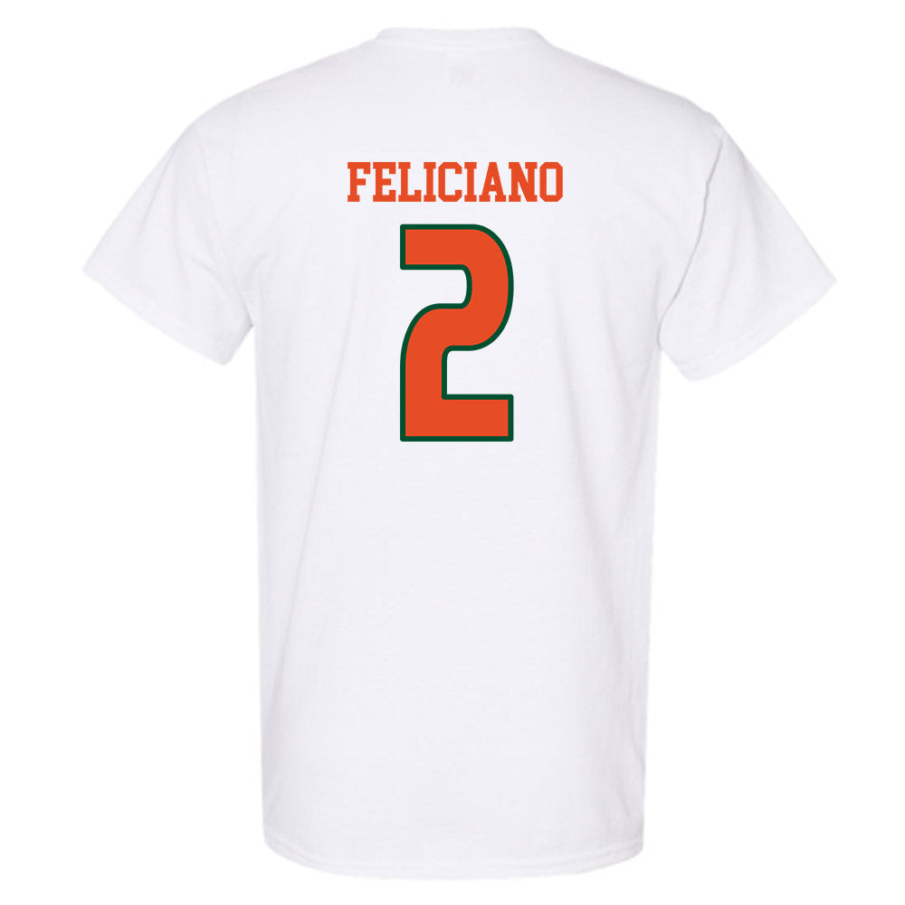 Miami - NCAA Women's Volleyball : Naylani Feliciano - Replica Shersey T-Shirt-1