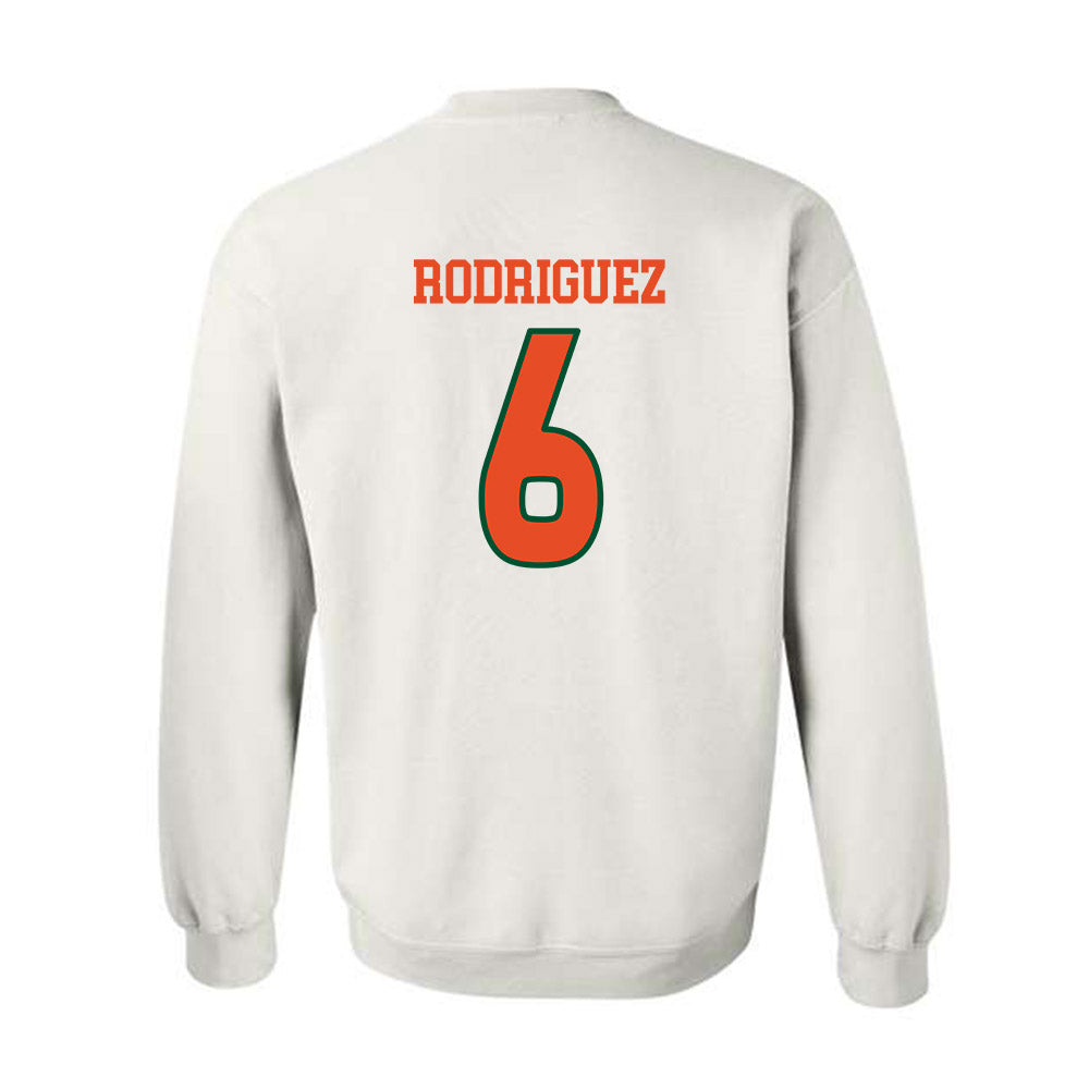 Miami - NCAA Women's Volleyball : Ariana Rodriguez - Replica Shersey Crewneck Sweatshirt