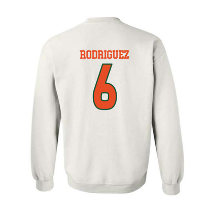 Miami - NCAA Women's Volleyball : Ariana Rodriguez - Replica Shersey Crewneck Sweatshirt