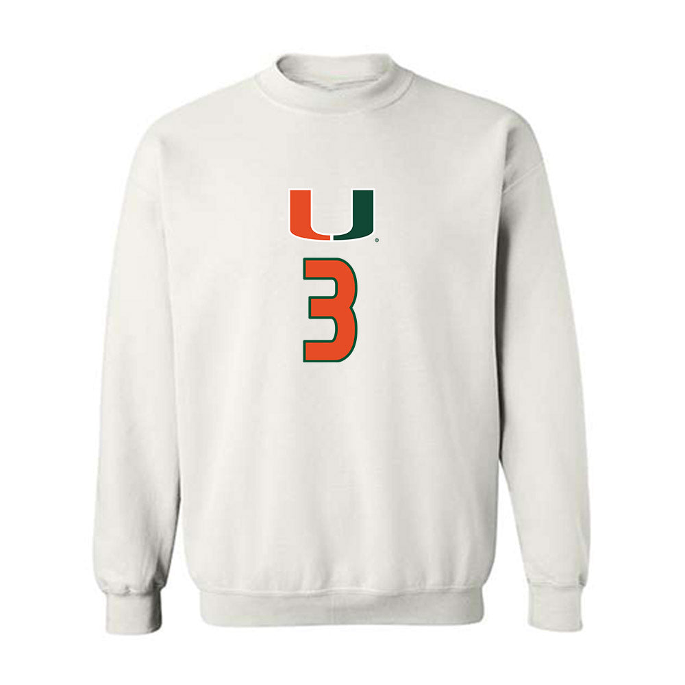 Miami - NCAA Women's Volleyball : Kate Lijic - Replica Shersey Crewneck Sweatshirt-0