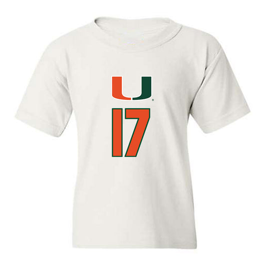 Miami - NCAA Women's Volleyball : Jazmin Vergara - Replica Shersey Youth T-Shirt-0