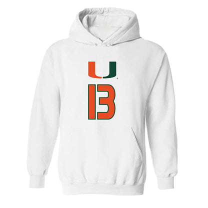 Miami - NCAA Women's Volleyball : Marla Valentin - Replica Shersey Hooded Sweatshirt