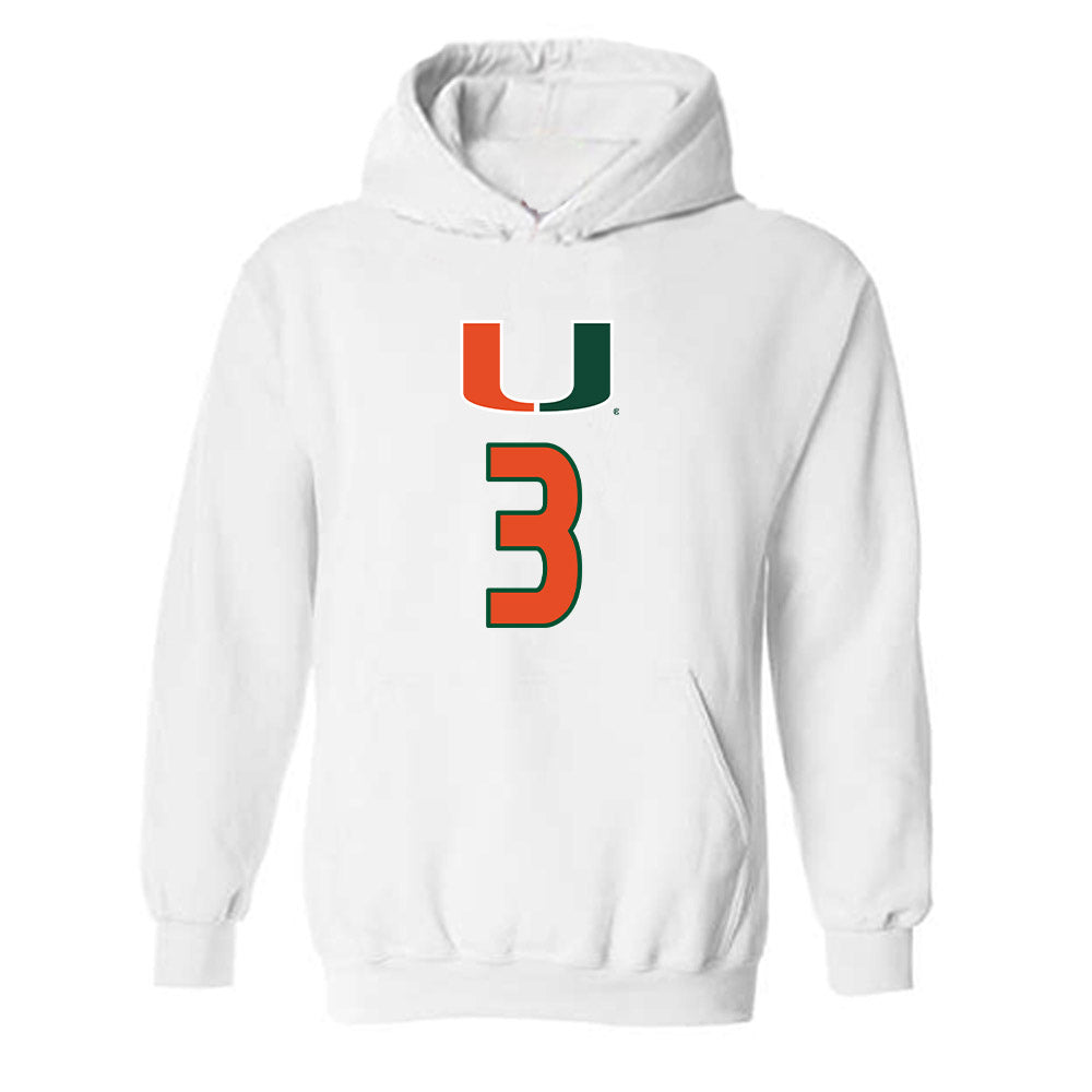 Miami - NCAA Women's Volleyball : Kate Lijic - Replica Shersey Hooded Sweatshirt-0