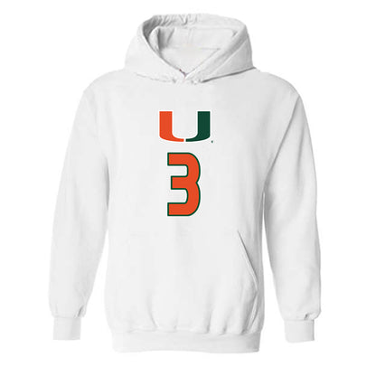 Miami - NCAA Women's Volleyball : Kate Lijic - Replica Shersey Hooded Sweatshirt-0