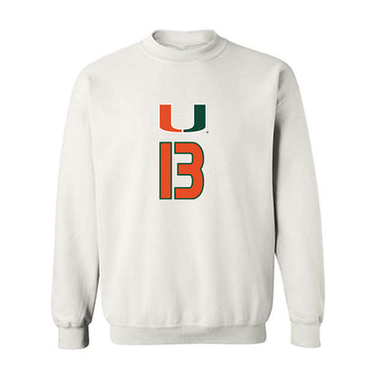 Miami - NCAA Women's Volleyball : Billie Reiter - Replica Shersey Crewneck Sweatshirt-0