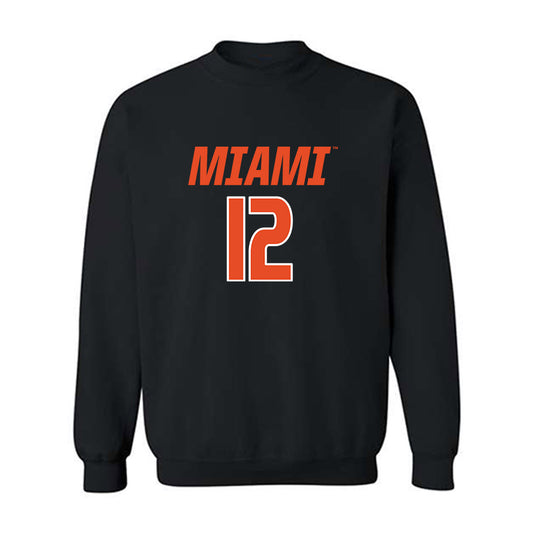 Miami - NCAA Women's Volleyball : Flormarie Heredia Colon - Crewneck Sweatshirt-0