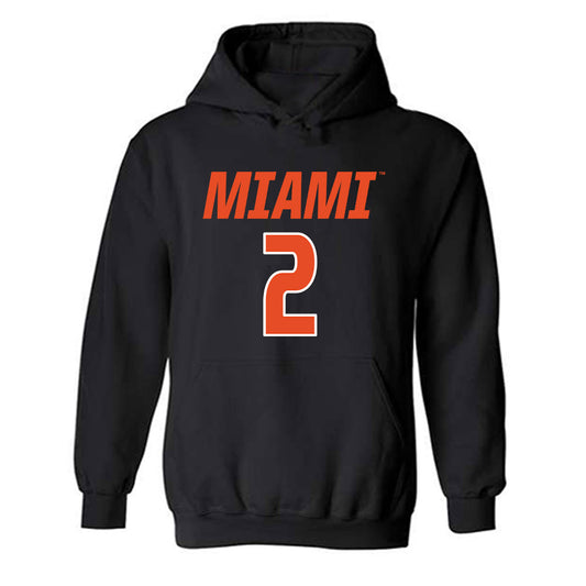 Miami - NCAA Women's Volleyball : Naylani Feliciano - Hooded Sweatshirt-0