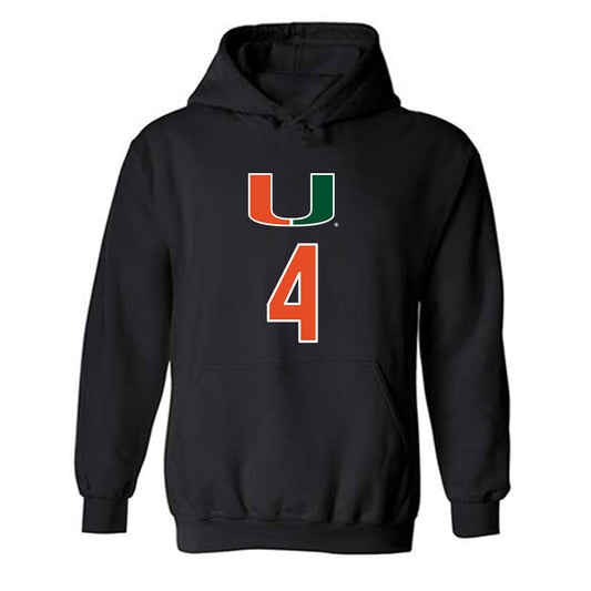 Miami - NCAA Women's Volleyball : Logan Wiley - Hooded Sweatshirt-0