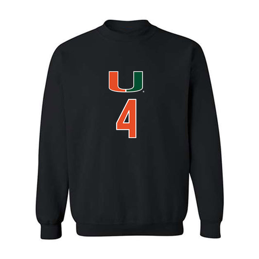 Miami - NCAA Women's Volleyball : Logan Wiley - Crewneck Sweatshirt-0