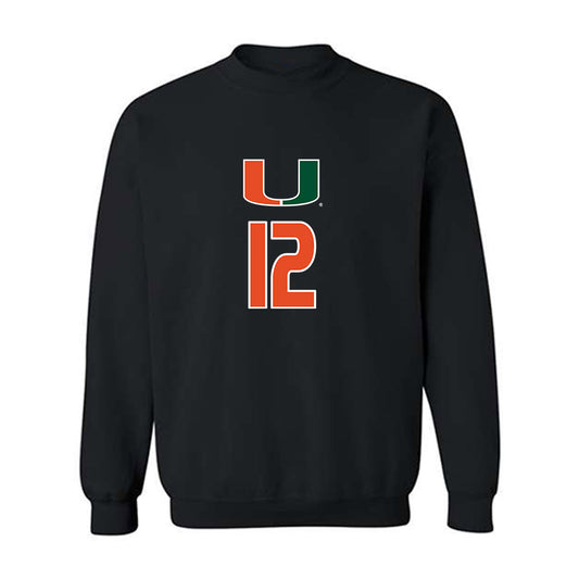 Miami - NCAA Women's Volleyball : Flormarie Heredia Colon - Crewneck Sweatshirt-0