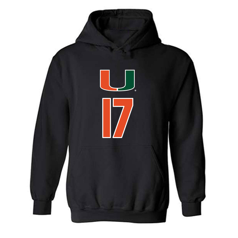 Miami - NCAA Women's Volleyball : Jazmin Vergara - Hooded Sweatshirt-0
