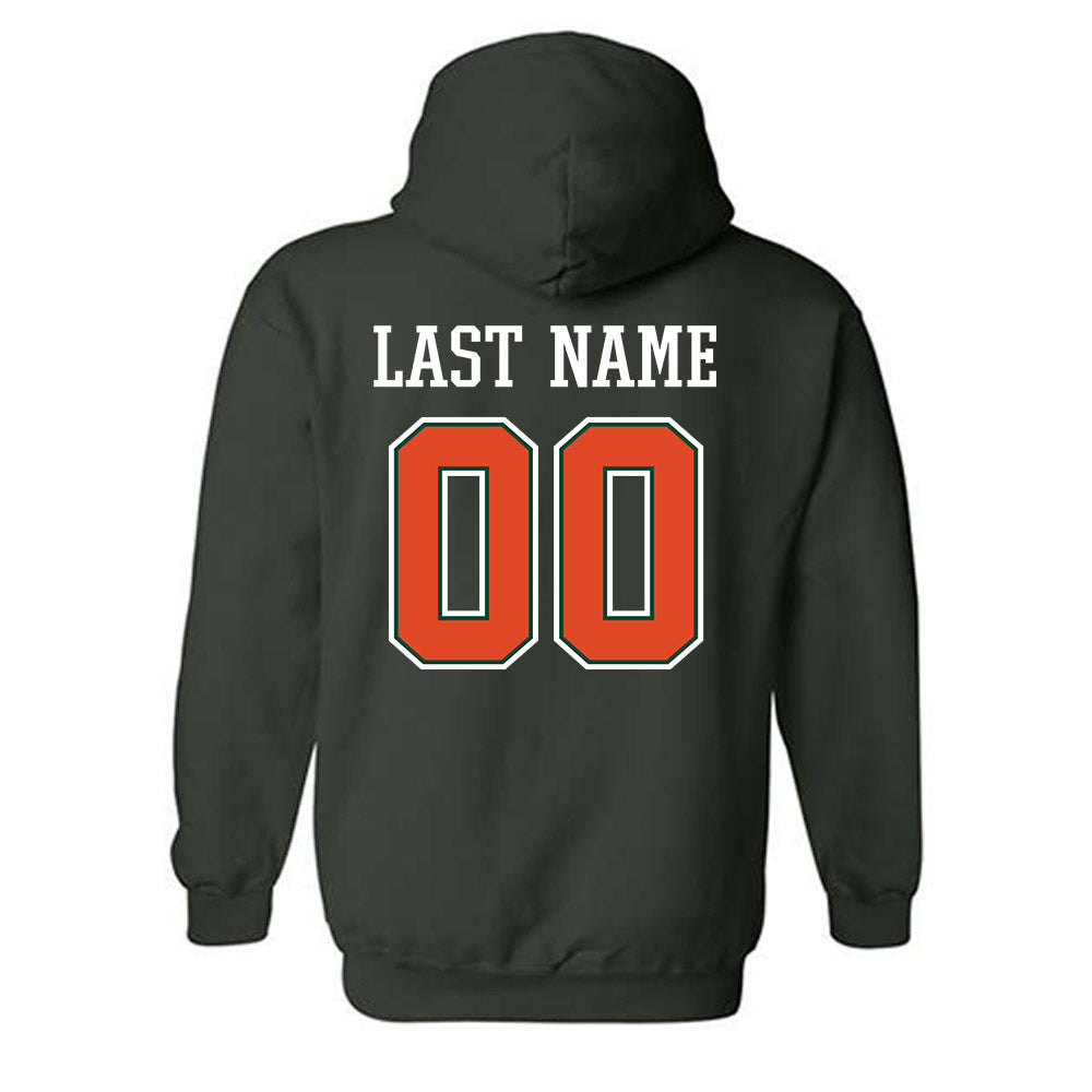 Miami - NCAA Women's Volleyball : Kate Lijic - Graphic Hooded Sweatshirt-1