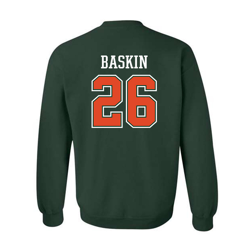 Miami - NCAA Women's Volleyball : Simone Baskin - Graphic Crewneck Sweatshirt-1