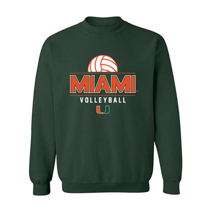 Miami - NCAA Women's Volleyball : Marla Valentin - Graphic Crewneck Sweatshirt-0