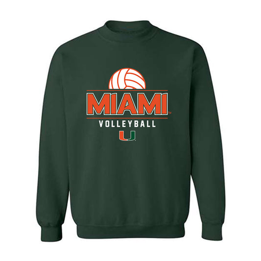 Miami - NCAA Women's Volleyball : Naylani Feliciano - Graphic Crewneck Sweatshirt-0