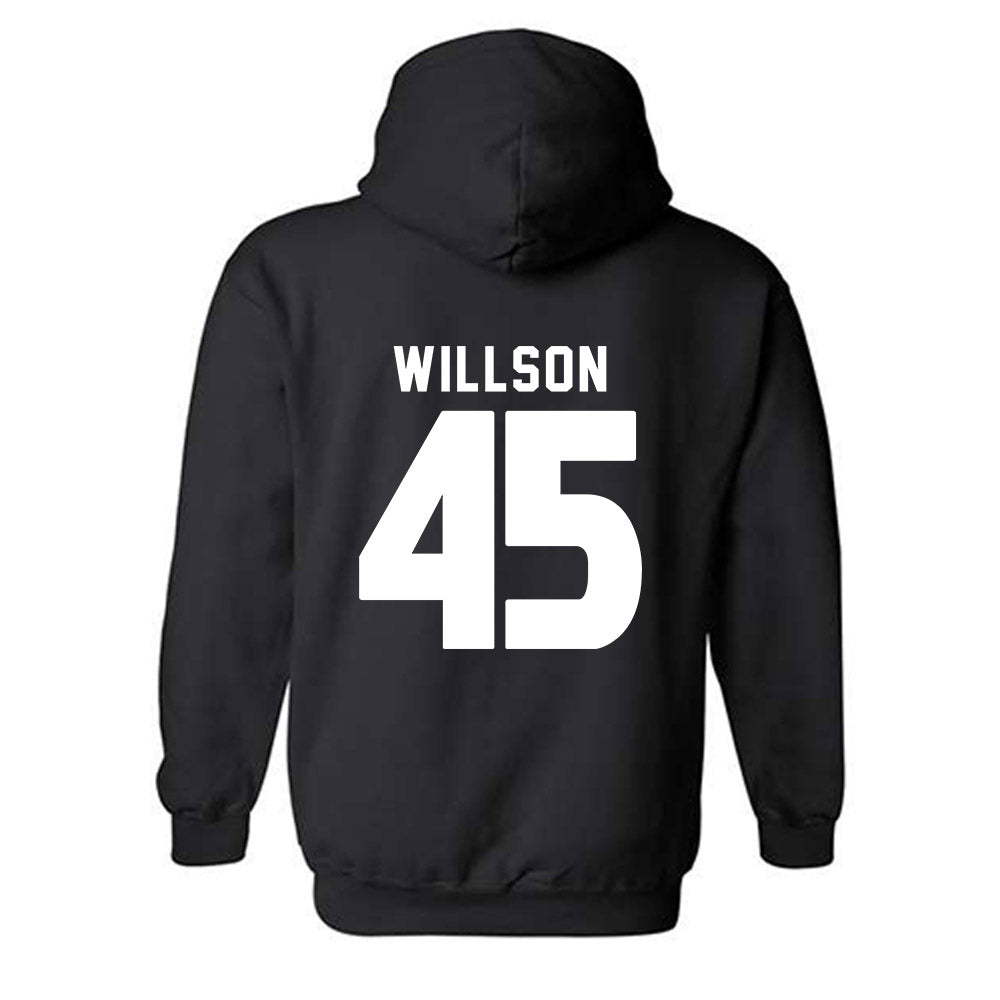 Miami - NCAA Women's Soccer : Gray Willson - Replica Shersey Hooded Sweatshirt-1